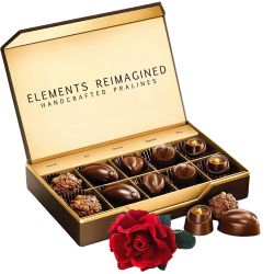 Deliver Chocolates Box from ITC with Velvet Rose