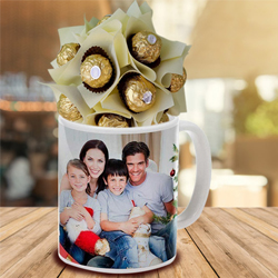 Lovely Personalized Coffee Mug with Ferrero Rocher