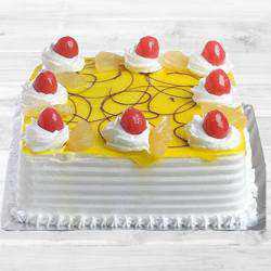 Tasty Eggless Pineapple cake
