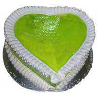 Online Kiwi Cake in Heart Shape