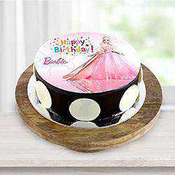 Exceptional Barbie Photo Cake for Little Princess