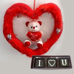 Ravishing Valentines Day special Chocolate and Teddy Bear