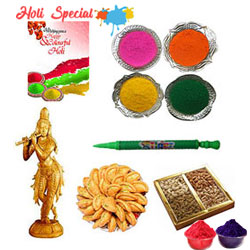 Play Holi with Lord Krishna Gift Hamper