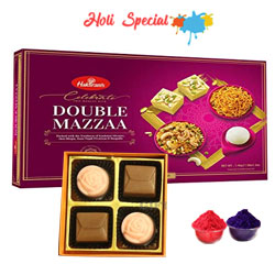 Joyful All Time Classic Haldirams Twin Mazza N Chocolates Hamper