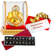 Fathers Day Chocolate with Dinner Voucher from Mainland China & Lucky Ganesh