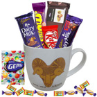 Spectacular Mug with Aries Zodiac Sign Print and Mouth-watering Chocolates Hamper