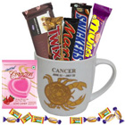 Mouth-watering Chocolates and Mug with Cancer Zodiac Sign Print Gift Combo