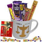 Remarkable Collection of Chocolates with Libra Sun Sign Printed Mug