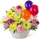 Exclusive Flower basket with lovely Balloons