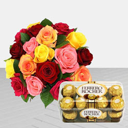Pleasant Roses and Chocolaty Ferrero Rocher