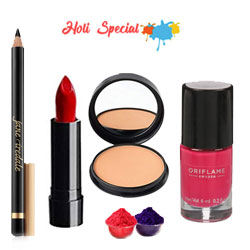 Lovely Make up Hamper From Oriflame with free Gulal/Abir Pouch