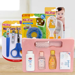 Stunning New Born Baby Care Hamper with Affectionate Indulgence