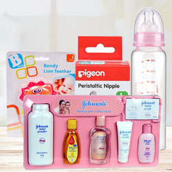 Gorgeous New Born Baby Care Hamper from Johnson