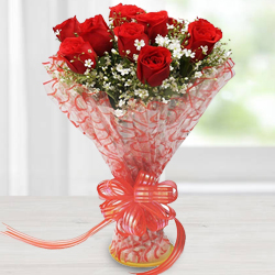 Magical Celebrate the Moments Bouquet of 12 Red Roses