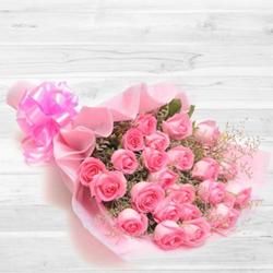 Bouquet of beautiful blushing peach or Pink Roses