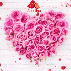Pink Heart Shaped Arrangements