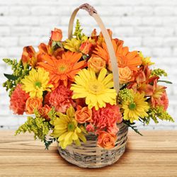 Fashionable Bouquet Garnished with Fresh Seasonal Flowers