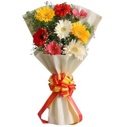 Magnificent Mix N Match Ten Gerberas Arrangement