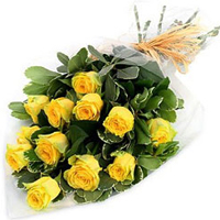 Divine Yellow Roses Bunch of Romantic Moment