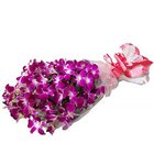 Exotic Blooms Purple Orchid Stems Bunch
