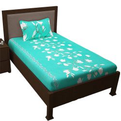Elegant Single Bed Sheet with Pillow Cover