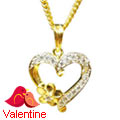 Angelic Heart Shaped Pendant