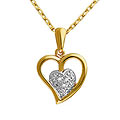 Mesmerizing Heart Shaped Gold Pendant