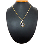 Sense-Rousing Bloom Gold Plated Necklace with Teresa Pendant