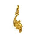 Anjali’s Stylized Bewitchery (22K) Leaf Shaped Pendant