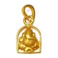 Glittering Ganesha Patterned Locket (22K) Presented By Anjali