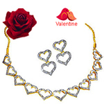 Heart Necklace and Earring Set from Avon