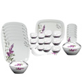 Milton 31 Pcs Melamine Square Round Dinner Set