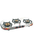 Impressive Gas Top with 3 Burners and Rotating Nozzle Made by Nirlep