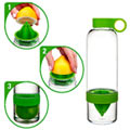 Smart Looking Citrus Zinger Juice Extractor and Water Infuser Bottle