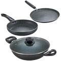 Award-Winning Omega Deluxe Granite Non-Stick Cookware Set from Prestige