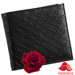 Exclusively designed Black genuine leather wallet for gents