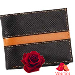 Trendy and Chic Looking Genuine Leather Mens Wallet in Black and Brown from Leather Talks
