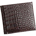 Chris Brown Shaded Crocodile Skin Styled Genuine Leather Gents Wallet from Leather Talks