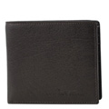 Eye-Catching Black Coloured Urban Forest Leather Wallet Made of Pure Leather