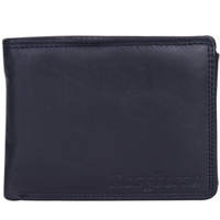 Attractive Gents Leather Wallet from Longhorn in Black and Red Colour