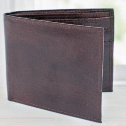 Admirable Dark Brown Leather Wallet for Gents