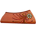 Impressive Stone Studded Floral Designer Clutch for girls