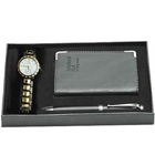 Exclusive nice Watch with Notepad and Pen gift set