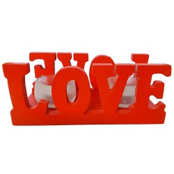 Online Love Candle Stand Gift with 2 Candles