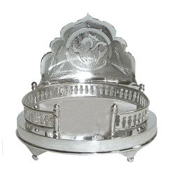 Auspicious Silver Plated Mandir Case