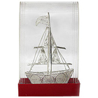 Pious Sail Boat Handicraft made of Silver