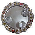 Impressive Meenakari Aarti Thali
