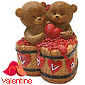 Adorable Couple Teddy with a Heart
