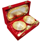 Impressionable Double Tone Tray, Bowl N Spoon Set