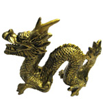 Imposing Golden Feng-Shui Dragon